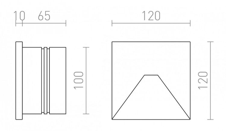 CRISPI wpuszczana  decor teraco 230V LED 3W  3000K