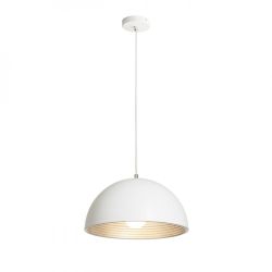 CARISSIMA 40 wisząca biała matowa /srebrno-szara  230 E27 42W
