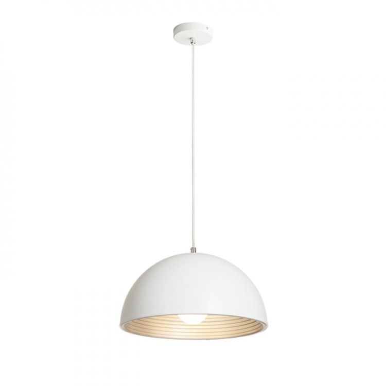 CARISSIMA 40 wisząca biała matowa /srebrno-szara  230 E27 42W