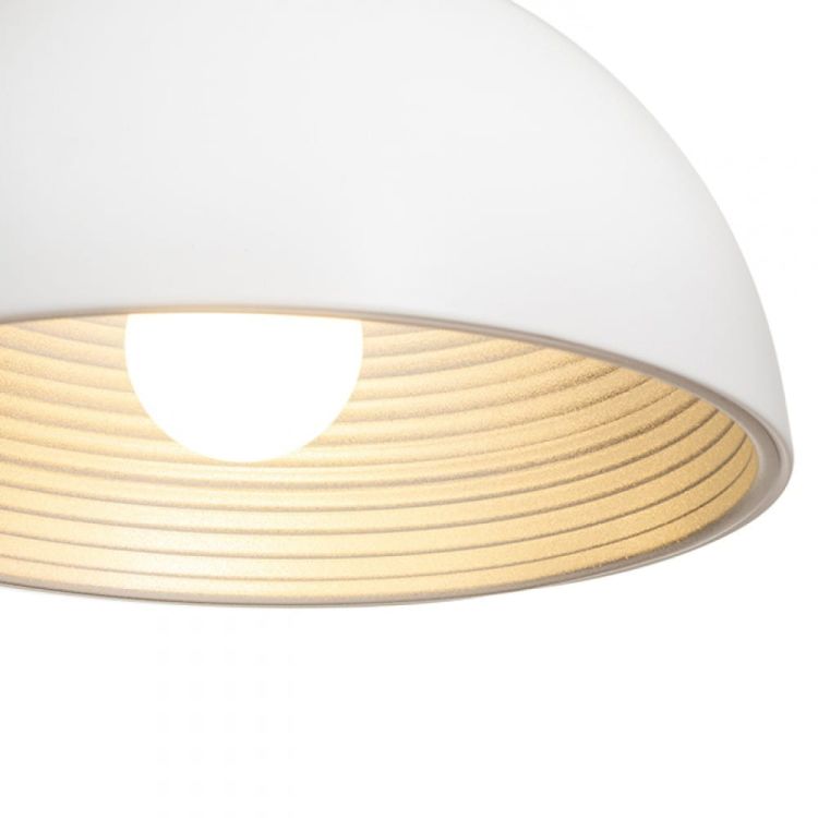 CARISSIMA 40 wisząca biała matowa /srebrno-szara  230 E27 42W