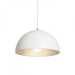 CARISSIMA 40 wisząca biała matowa /srebrno-szara  230 E27 42W