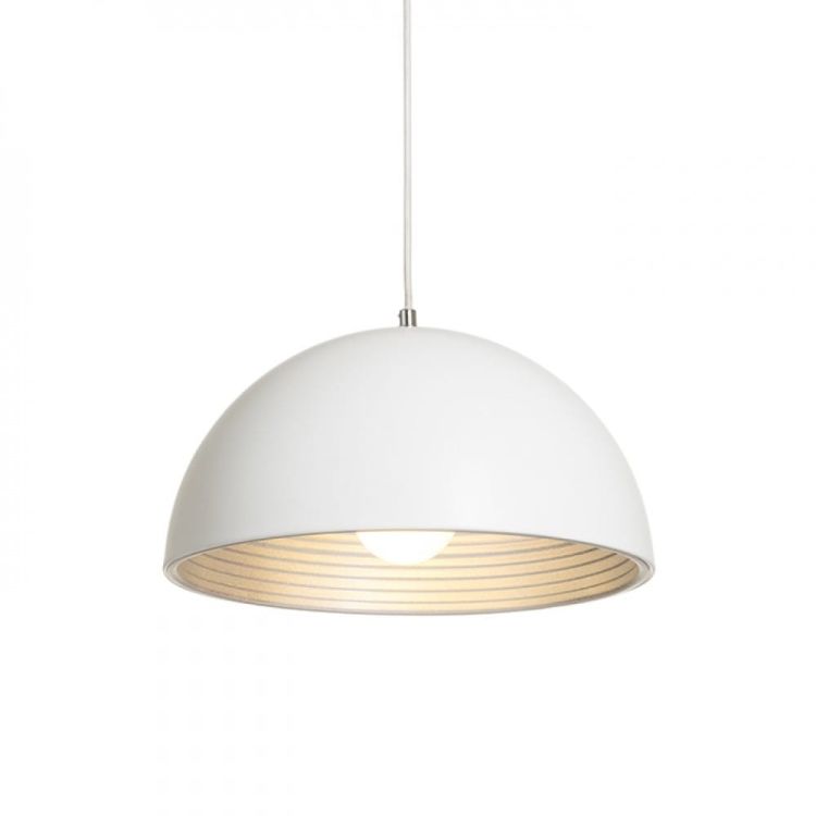 CARISSIMA 40 wisząca biała matowa /srebrno-szara  230 E27 42W