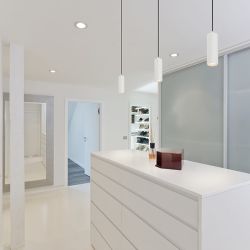 MAVRO wisząca biała  230V LED 12W 38°  3000K