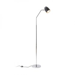 PRAGMA podłogowa czarna chrom 230V E27 28W