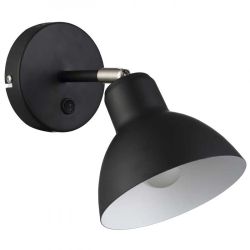 BAROQUE ścienna czarna chrom 230V E27 28W