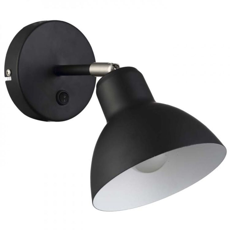 BAROQUE ścienna czarna chrom 230V E27 28W