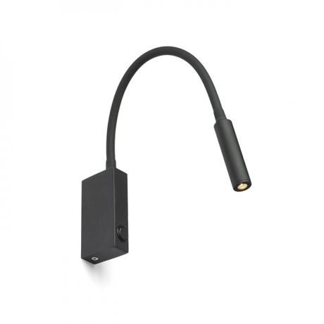 Przejdź do produktu EKE ścienna czarna  230V LED 3W 60°  3000K
