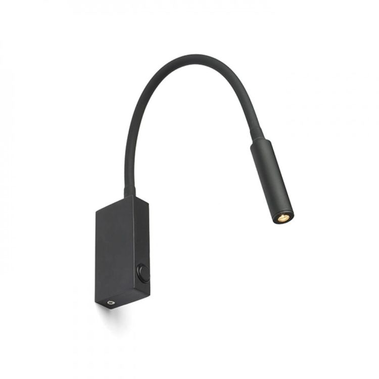 EKE ścienna czarna  230V LED 3W 60°  3000K