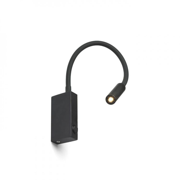 EKE ścienna czarna  230V LED 3W 60°  3000K