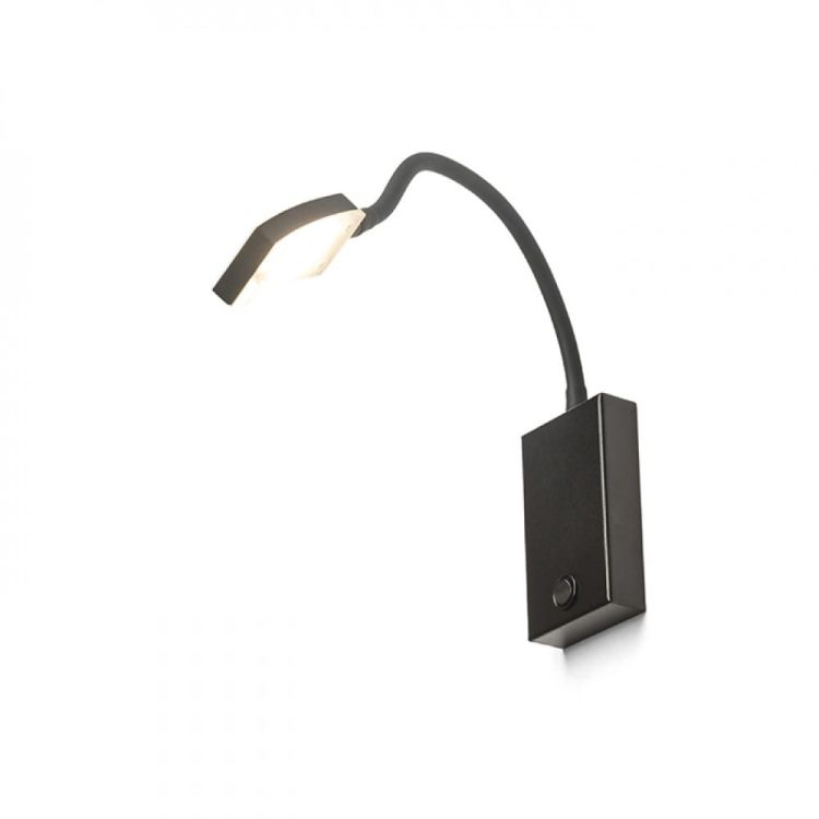 FRISCO W ścienna czarna  230V LED 4.2W 120°  3000K