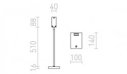 FRISCO T stołowa czarna  230V LED 4.2W 120°  3000K