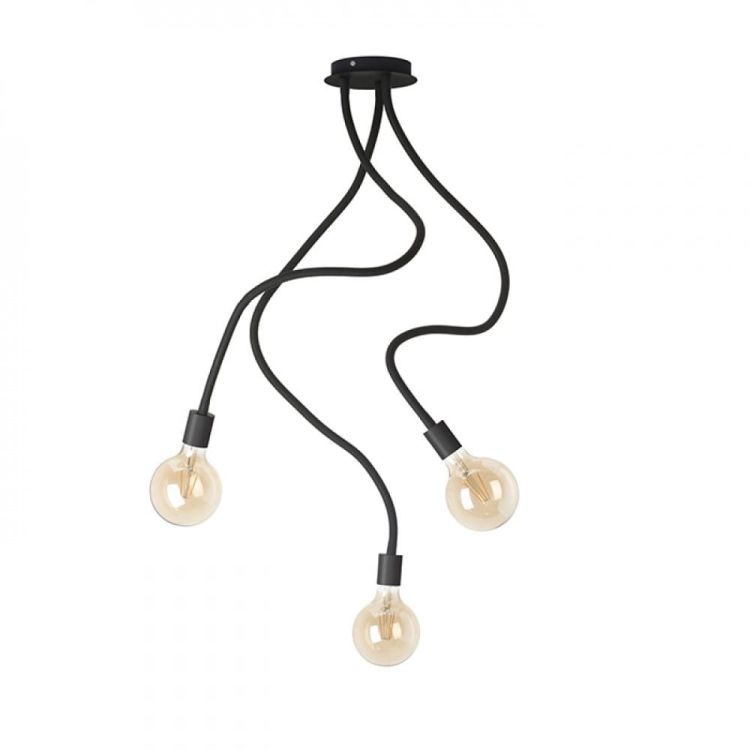 LOYD E27 III sufitowa czarna  230V E27 3x28W