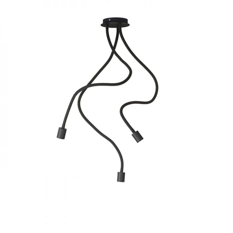 LOYD E27 III sufitowa czarna  230V E27 3x28W