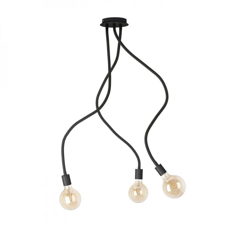 LOYD E27 III sufitowa czarna  230V E27 3x28W