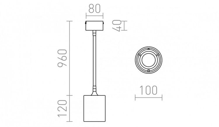 LOYD LED I sufitowa czarna nikiel mat 230V LED 4.5W  3000K