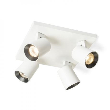 Przejdź do produktu KENNY IV sufitowa biała/czarna  230V LED GU10 4x8W
