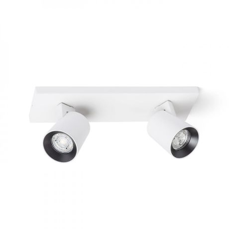 Przejdź do produktu KENNY II natynkowa biała/czarna  230V LED GU10 2x8W