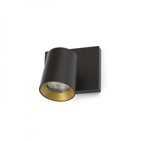 Przejdź do produktu KENNY I natynkowa czarna/złota  230V LED GU10 8W