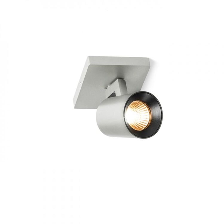 KENNY I natynkowa  aluminium szczotkowane/czarna 230V GU10 35W