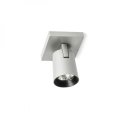 KENNY I natynkowa  aluminium szczotkowane/czarna 230V GU10 35W