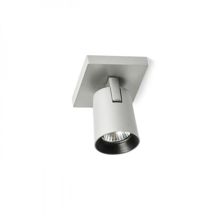KENNY I natynkowa  aluminium szczotkowane/czarna 230V GU10 35W