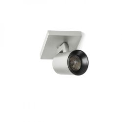 KENNY I natynkowa  aluminium szczotkowane/czarna 230V GU10 35W