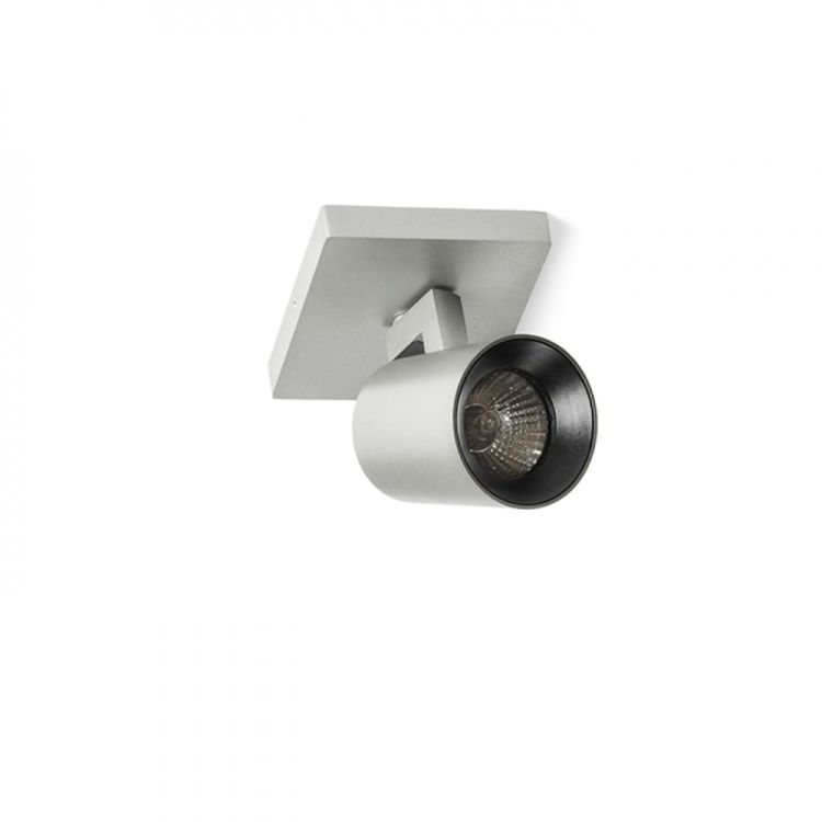 KENNY I natynkowa  aluminium szczotkowane/czarna 230V GU10 35W