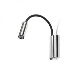 SHOW ścienna czarna chrom 230V LED 3W  3000K