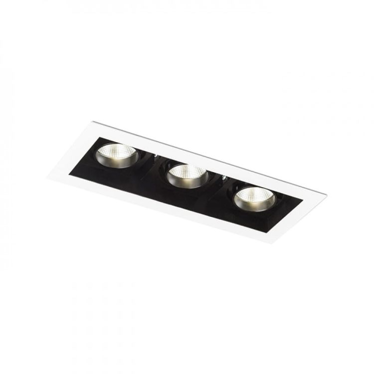 BONDY III wpuszczana biała  230V LED 3x7W 24°  3000K