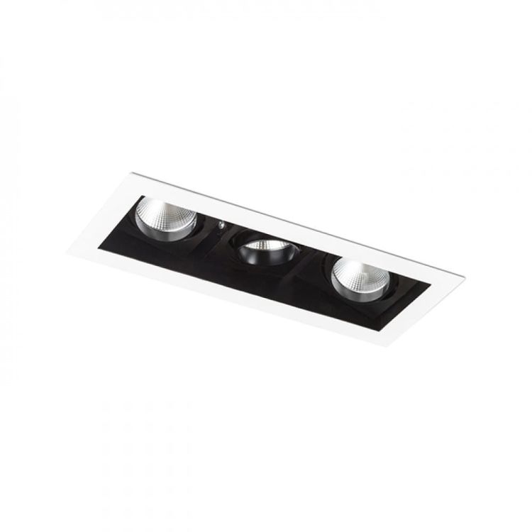 BONDY III wpuszczana biała  230V LED 3x7W 24°  3000K