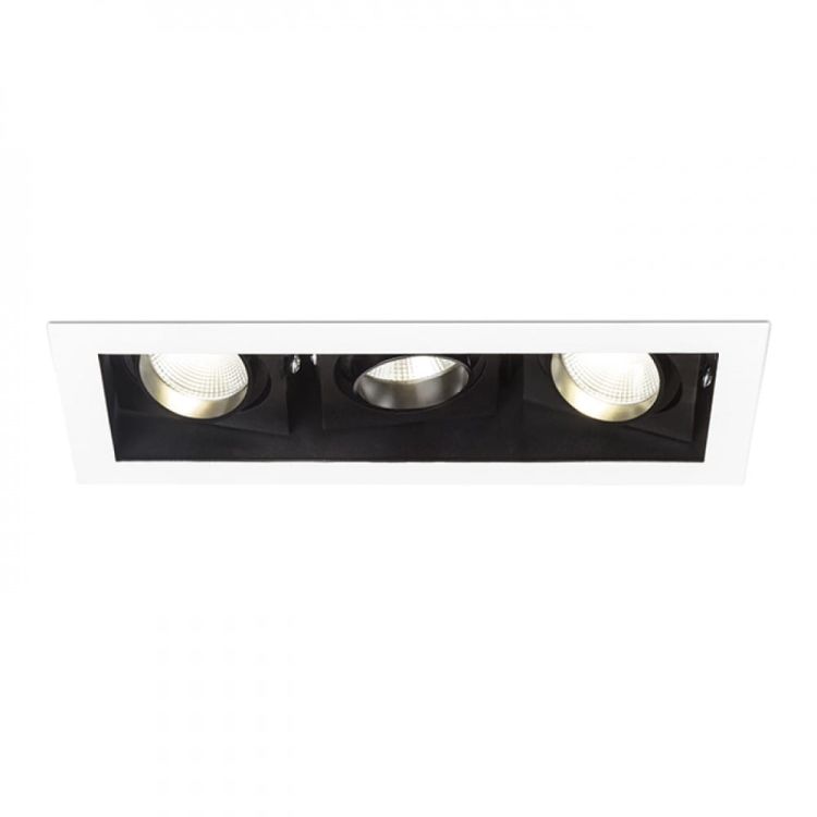 BONDY III wpuszczana biała  230V LED 3x7W 24°  3000K