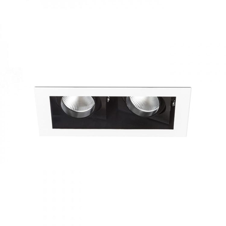 BONDY II wpuszczana biała  230V LED 2x7W 24°  3000K