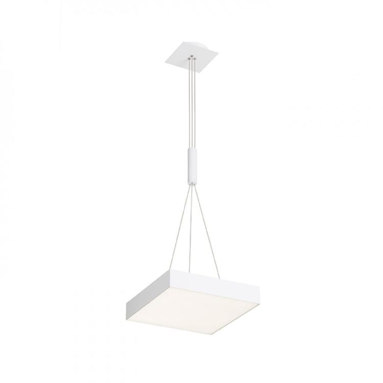 LARISA SQ 30 wisząca biała  230V LED 30W  3000K