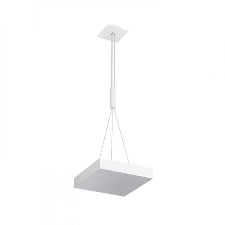 LARISA SQ 30 wisząca biała  230V LED 30W  3000K