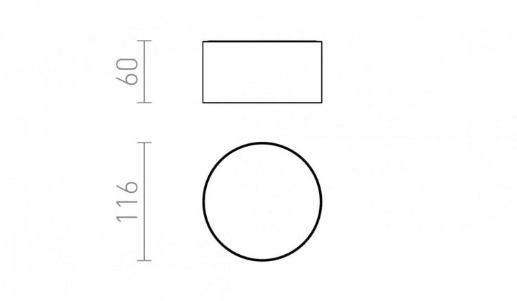 LARISA R 12 sufitowa perłowo-złota  230V LED 10W  3000K
