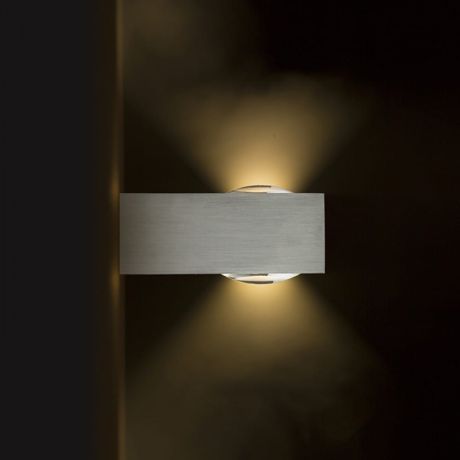 Przejdź do produktu KORSO II ścienna  aluminium szczotkowane 230V LED 2x3W 120° IP54  3000K