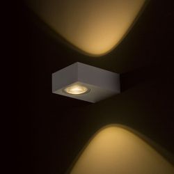 KORSO II ścienna  aluminium szczotkowane 230V LED 2x3W 120° IP54  3000K