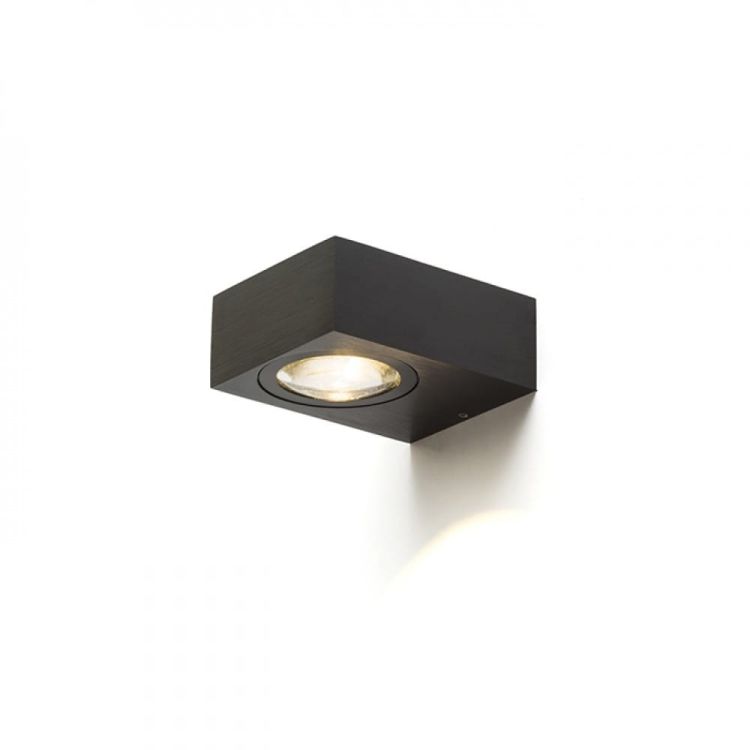 KORSO I ścienna czarne anodowane 230V LED 5W 120° IP54 3000K