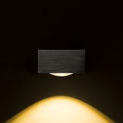 KORSO I ścienna czarne anodowane 230V LED 5W 120° IP54 3000K