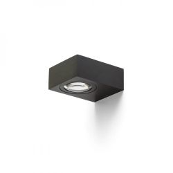 KORSO I ścienna czarne anodowane 230V LED 5W 120° IP54 3000K