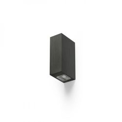 NICK II ścienna czarne anodowane 230V LED 2x3W 10° IP54 3000K