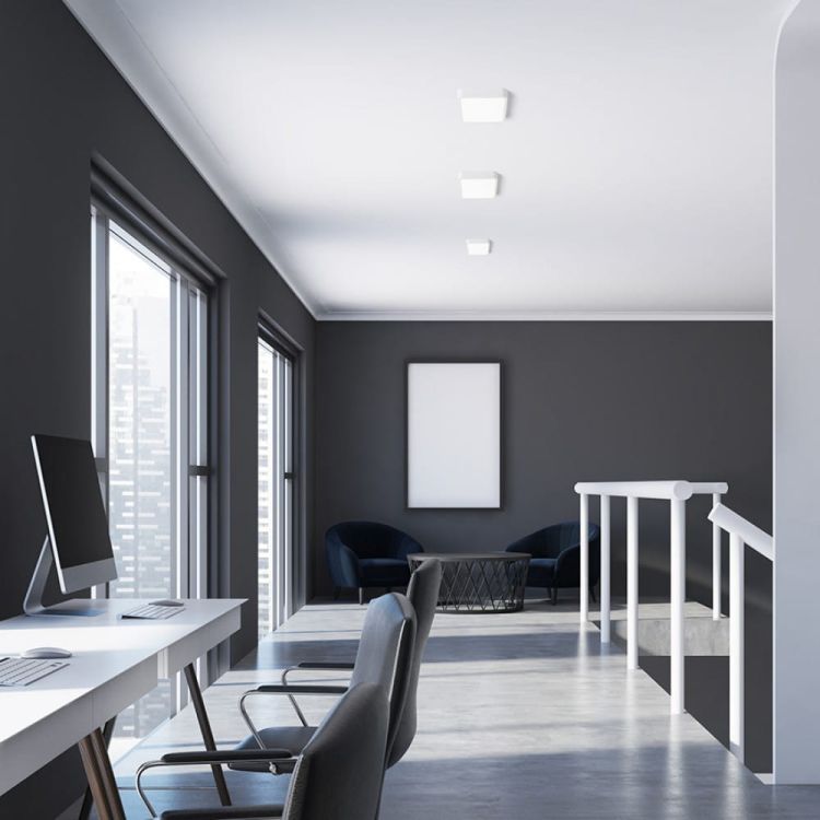 HUE SQ 17 sufitowa biała  230V LED 18W  3000K