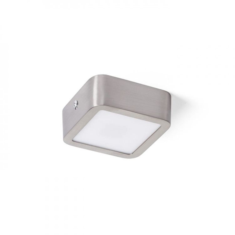 HUE SQ 9 sufitowa  nikiel mat 230V LED 6W  3000K