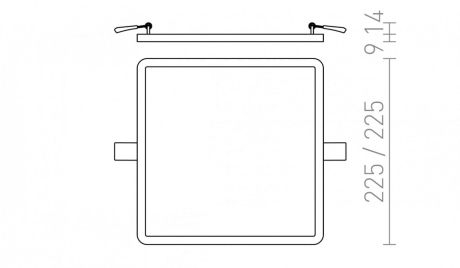 Przejdź do produktu HUE SQ 22 wpuszczana  nikiel mat 230V LED 24W  3000K