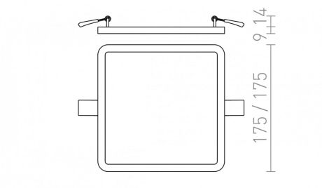 Przejdź do produktu HUE SQ 17 wpuszczana  kolor buk 230V LED 18W  3000K