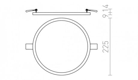 Przejdź do produktu HUE R 22 wpuszczana  nikiel mat 230V LED 24W  3000K