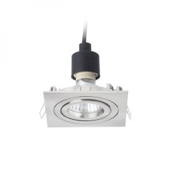 MURO SQ wpuszczana  nikiel mat 230V GU10 50W