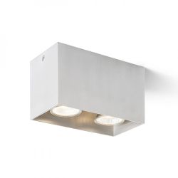 AGATE II sufitowa  aluminium szczotkowane 230V GU10 2x35W