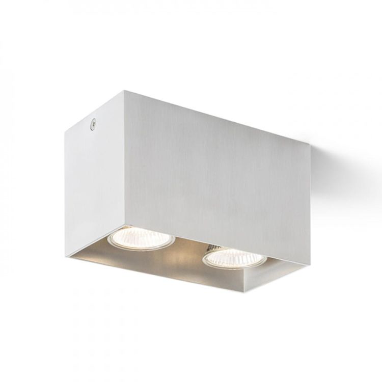 AGATE II sufitowa  aluminium szczotkowane 230V GU10 2x35W