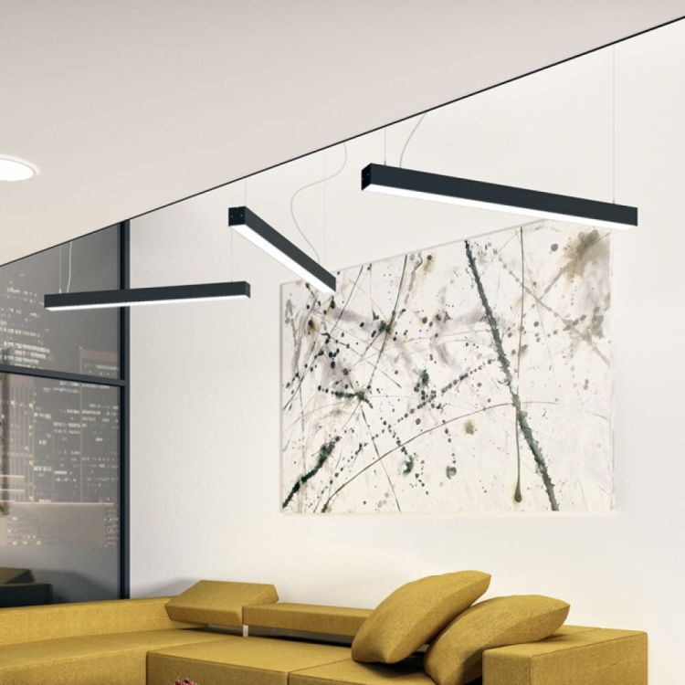 PESANTE 75 wisząca czarna  230V LED 40W  3000K